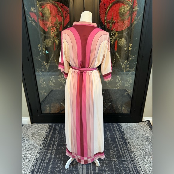 🩷CIEBON-Carmine Stripe Elbow Sleeve Shirtdress🩷 - Picture 10 of 13